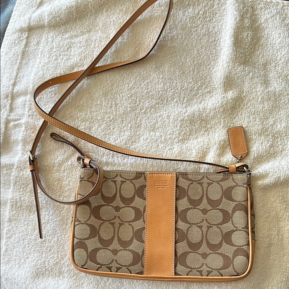 Coach Brown Signature Crossbody Bag